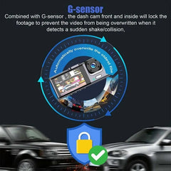 Dash Cam W/ IR Night Vision Loop Recording & 2" IPS Screen 1080P 3 Camera - SHOWLU FASHION STORE