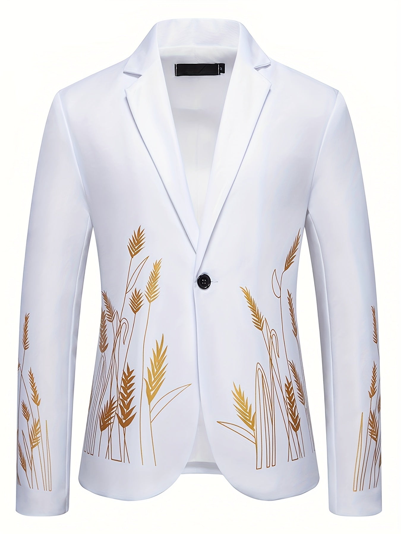 New Palace-Style Suit with Wheat Ear Print Design SHOWLU FASHION STORE