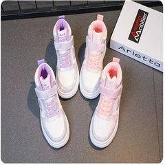 Disney Children's Sneakers Frozen Elsa Princess Girls Casual Shoes Student Shoes Anti - slip Teen Sport Pink Blue Shoes Size 26 - 37 - SHOWLU FASHION STORE