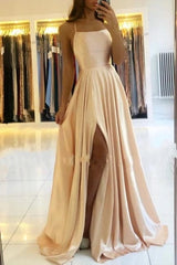 Elegant Blue Satin Gown - SHOWLU FASHION STORE