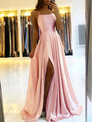 Elegant Blue Satin Gown - SHOWLU FASHION STORE