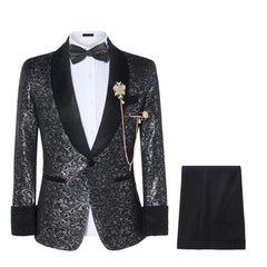 Elegant Mens Suits 2024 Formal Peaked Lapel Slim Fit Suit Purple Tuxedo Groom 2 Piece Set Wedding Suits For Men (Jacket+Pant) - SHOWLU FASHION STORE
