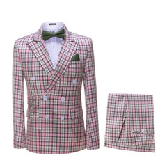 Elegant Mens Suits 2024 Formal Peaked Lapel Slim Fit Suit Purple Tuxedo Groom 2 Piece Set Wedding Suits For Men (Jacket+Pant) - SHOWLU FASHION STORE