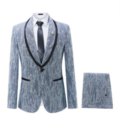Elegant Mens Suits 2024 Formal Peaked Lapel Slim Fit Suit Purple Tuxedo Groom 2 Piece Set Wedding Suits For Men (Jacket+Pant) - SHOWLU FASHION STORE