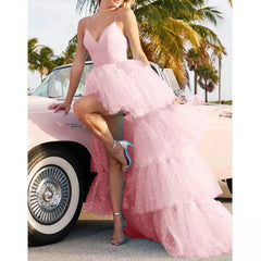 Elegant Spaghetti Strap Evening Dress - SHOWLU FASHION STORE