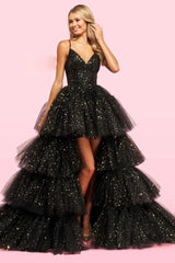 Elegant Spaghetti Strap Evening Dress - SHOWLU FASHION STORE