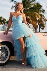 Elegant Spaghetti Strap Evening Dress - SHOWLU FASHION STORE