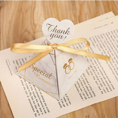 Elegant Triangular Pyramid Marble Candy Box - SHOWLU FASHION STORE