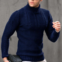 European and American Autumn and Winter New Men's Warm Sweaters Trade Men's Turtleneck Sweaters Men's Casual Pullovers - SHOWLU FASHION STORE