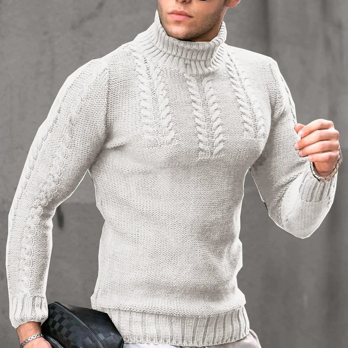 European and American Autumn and Winter New Men's Warm Sweaters Trade Men's Turtleneck Sweaters Men's Casual Pullovers - SHOWLU FASHION STORE