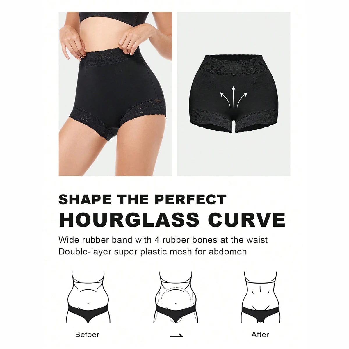 Fajas Colombianas Shapewear Women Butt Lifter Tummy Control Panty Slimming Underwear Belly Slimming Sheath Flat Belly Girdle - SHOWLU FASHION STORE