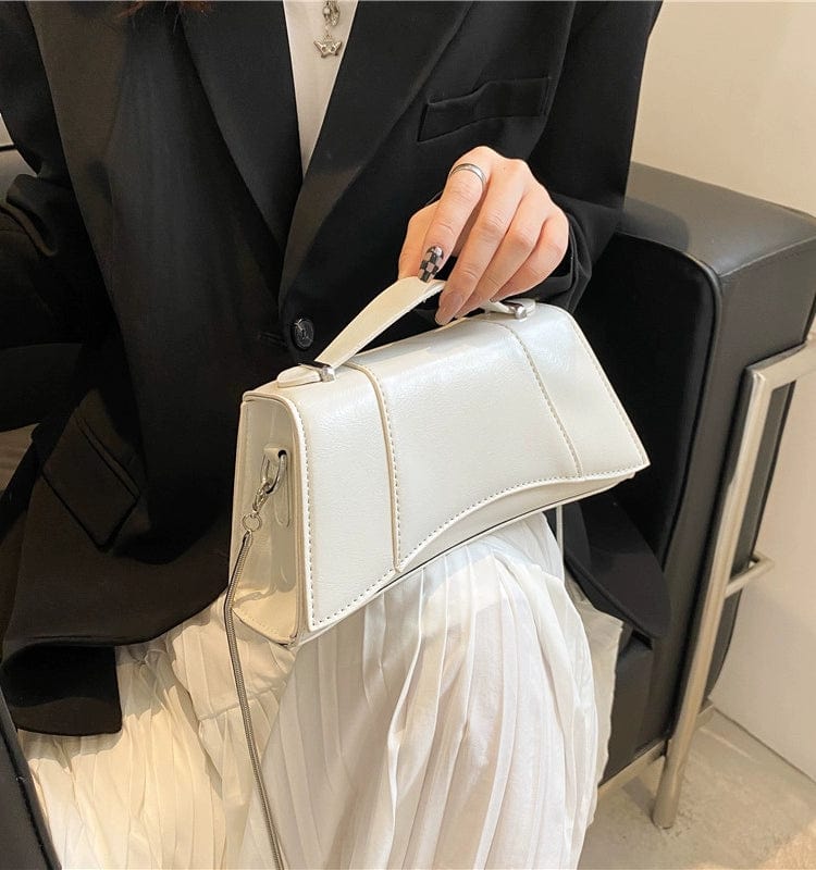 Fancy Bag 2023 New Fashion Crocodile Pattern Shoulder Messenger Bag Hourglass Shiny Tote Western Style Texture - SHOWLU FASHION STORE