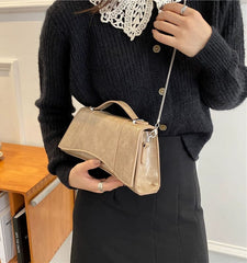 Fancy Bag 2023 New Fashion Crocodile Pattern Shoulder Messenger Bag Hourglass Shiny Tote Western Style Texture - SHOWLU FASHION STORE