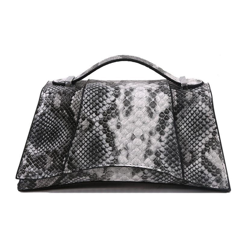 Fancy Bag 2023 New Fashion Crocodile Pattern Shoulder Messenger Bag Hourglass Shiny Tote Western Style Texture - SHOWLU FASHION STORE