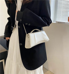 Fancy Bag 2023 New Fashion Crocodile Pattern Shoulder Messenger Bag Hourglass Shiny Tote Western Style Texture - SHOWLU FASHION STORE