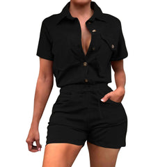 Fashion Denim Shorts Outfits Women Elegant O Neck Sleeveless Single - breasted Split Top High - waisted Short Set Lady Street Suit - SHOWLU FASHION STORE