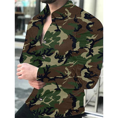 Fashion Men's Designer Starry Sky Purple Blue Gold Luxury Social Men's Shirt Lapel Large Size Casual Dot Print Long Sleeve Top - SHOWLU FASHION STORE