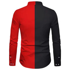 Fashion Pop Prom Party Night Club New Designer Long Sleeve Clothing Slim Button Lapel Men Tops - SHOWLU FASHION STORE