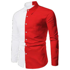 Fashion Pop Prom Party Night Club New Designer Long Sleeve Clothing Slim Button Lapel Men Tops - SHOWLU FASHION STORE