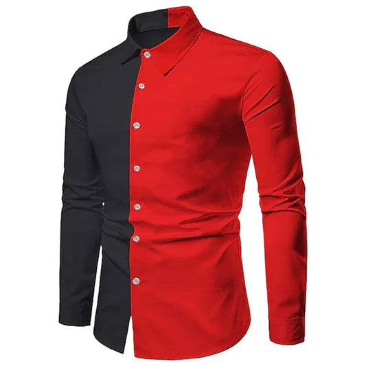Fashion Pop Prom Party Night Club New Designer Long Sleeve Clothing Slim Button Lapel Men Tops - SHOWLU FASHION STORE