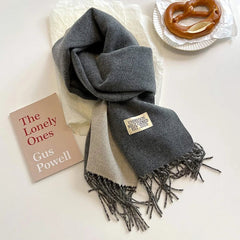 Fashion Solid Cashmere Warm Scarf New Design Pashmina Winter Double Side Diffrent Color Shawl Wraps Bufanda with Tassel Blanket - SHOWLU FASHION STORE