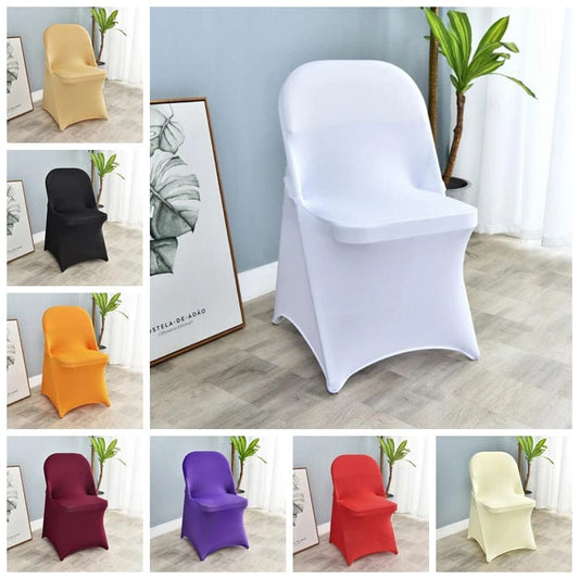 Folding Chair Cover Wedding Spandex Lycra Birthday Party Show Hotel Banquet Decoration - SHOWLU FASHION STORE