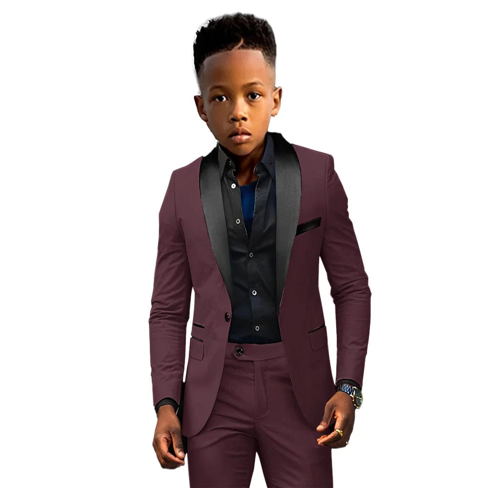 Formal Boys Suit 2 Piece Suit Wedding Kids Custom Tuxedo Clothes 2 - 16 Years Old Party Suit for Boys Blazer - SHOWLU FASHION STORE