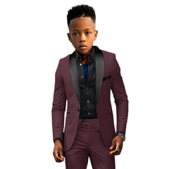 Formal Boys Suit 2 Piece Suit Wedding Kids Custom Tuxedo Clothes 2 - 16 Years Old Party Suit for Boys Blazer - SHOWLU FASHION STORE
