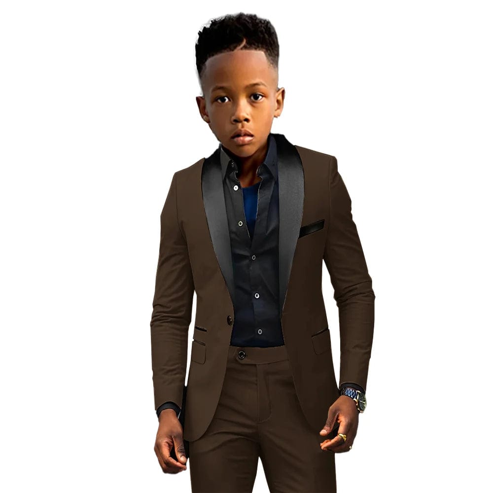 Formal Boys Suit 2 Piece Suit Wedding Kids Custom Tuxedo Clothes 2 - 16 Years Old Party Suit for Boys Blazer - SHOWLU FASHION STORE