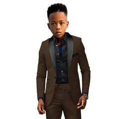 Formal Boys Suit 2 Piece Suit Wedding Kids Custom Tuxedo Clothes 2 - 16 Years Old Party Suit for Boys Blazer - SHOWLU FASHION STORE