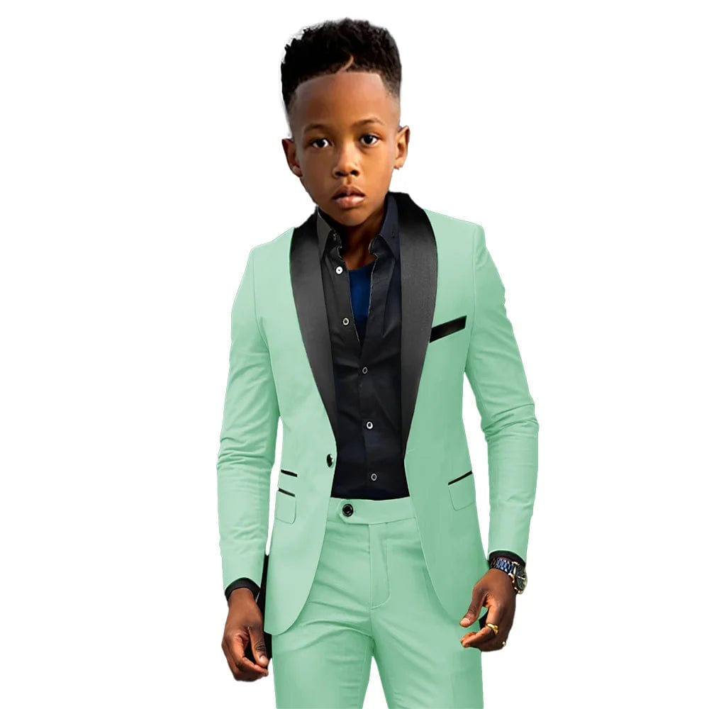 Formal Boys Suit 2 Piece Suit Wedding Kids Custom Tuxedo Clothes 2 - 16 Years Old Party Suit for Boys Blazer - SHOWLU FASHION STORE