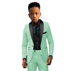Formal Boys Suit 2 Piece Suit Wedding Kids Custom Tuxedo Clothes 2 - 16 Years Old Party Suit for Boys Blazer - SHOWLU FASHION STORE