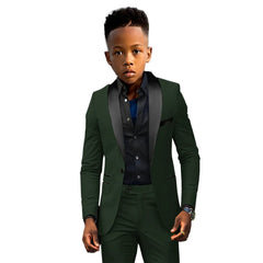 Formal Boys Suit 2 Piece Suit Wedding Kids Custom Tuxedo Clothes 2 - 16 Years Old Party Suit for Boys Blazer - SHOWLU FASHION STORE