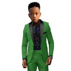 Formal Boys Suit 2 Piece Suit Wedding Kids Custom Tuxedo Clothes 2 - 16 Years Old Party Suit for Boys Blazer - SHOWLU FASHION STORE