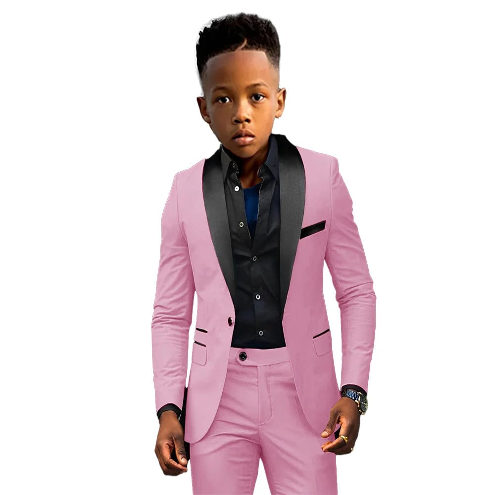 Formal Boys Suit 2 Piece Suit Wedding Kids Custom Tuxedo Clothes 2 - 16 Years Old Party Suit for Boys Blazer - SHOWLU FASHION STORE
