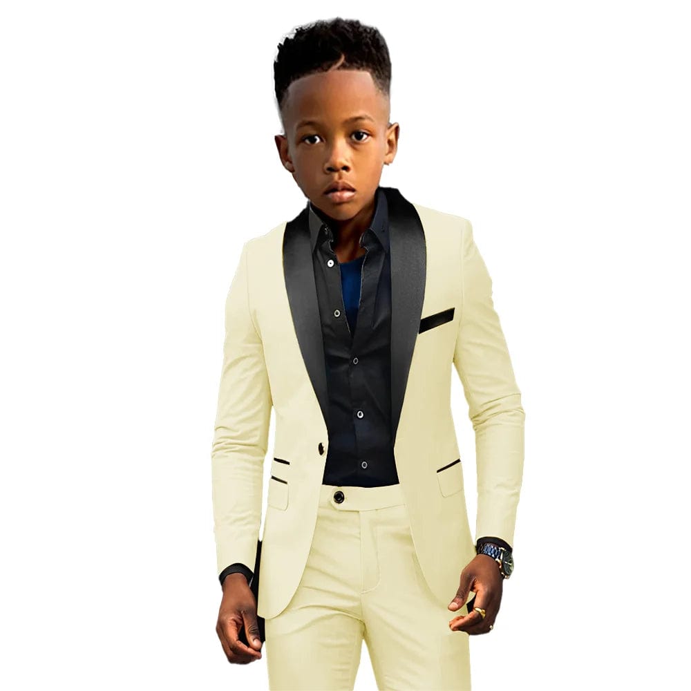 Formal Boys Suit 2 Piece Suit Wedding Kids Custom Tuxedo Clothes 2 - 16 Years Old Party Suit for Boys Blazer - SHOWLU FASHION STORE