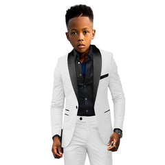 Formal Boys Suit 2 Piece Suit Wedding Kids Custom Tuxedo Clothes 2 - 16 Years Old Party Suit for Boys Blazer - SHOWLU FASHION STORE