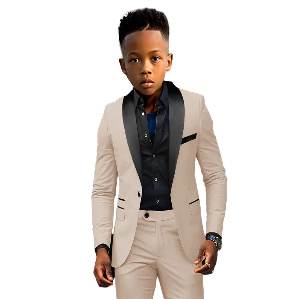 Formal Boys Suit 2 Piece Suit Wedding Kids Custom Tuxedo Clothes 2 - 16 Years Old Party Suit for Boys Blazer - SHOWLU FASHION STORE