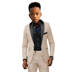 Formal Boys Suit 2 Piece Suit Wedding Kids Custom Tuxedo Clothes 2 - 16 Years Old Party Suit for Boys Blazer - SHOWLU FASHION STORE