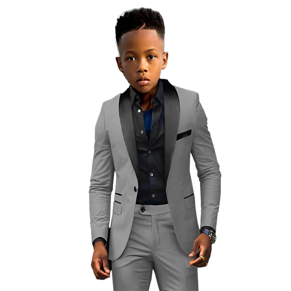 Formal Boys Suit 2 Piece Suit Wedding Kids Custom Tuxedo Clothes 2 - 16 Years Old Party Suit for Boys Blazer - SHOWLU FASHION STORE