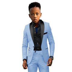 Formal Boys Suit 2 Piece Suit Wedding Kids Custom Tuxedo Clothes 2 - 16 Years Old Party Suit for Boys Blazer - SHOWLU FASHION STORE