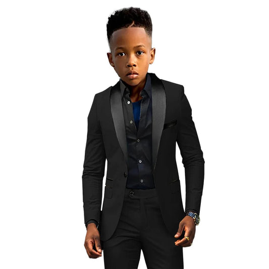 Formal Boys Suit 2 Piece Suit Wedding Kids Custom Tuxedo Clothes 2 - 16 Years Old Party Suit for Boys Blazer - SHOWLU FASHION STORE