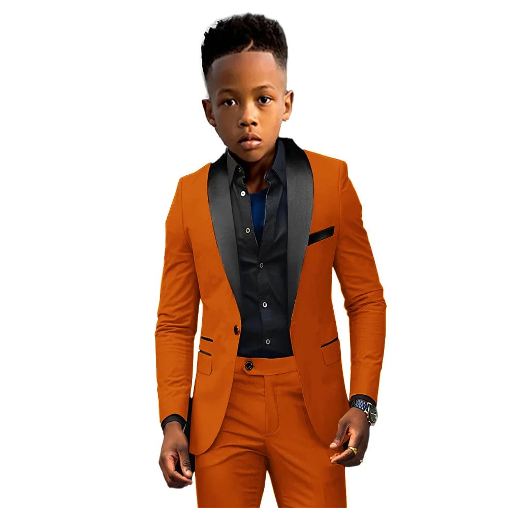 Formal Boys Suit 2 Piece Suit Wedding Kids Custom Tuxedo Clothes 2 - 16 Years Old Party Suit for Boys Blazer - SHOWLU FASHION STORE