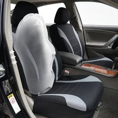 Four Season Universal Car Front/Rear Seat Cover Polyester Fabric Protect Seat Covers Safe Truck Van SUV Seat Protecto Accessory - SHOWLU FASHION STORE