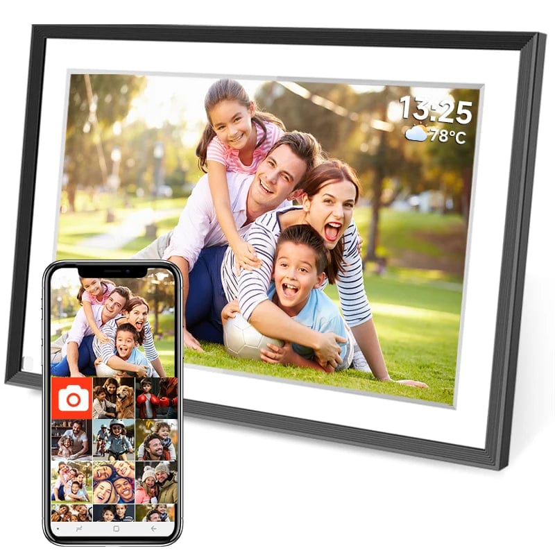 Frameo 10.1 Inch WiFi Digital Picture Frame，1280 * 800IPS HD Cloud Smart Digital Photo Frame,32GB Storage, Wall Mountable, Auto - SHOWLU FASHION STORE
