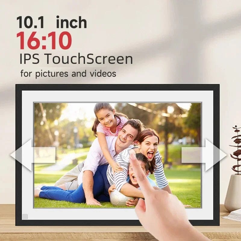 Frameo 10.1 Inch WiFi Digital Picture Frame，1280 * 800IPS HD Cloud Smart Digital Photo Frame,32GB Storage, Wall Mountable, Auto - SHOWLU FASHION STORE