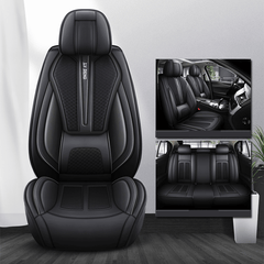 Full Set Car Seat Covers, Sport Style, Universal Fit, Full Coverage, Breathable Mesh, Lumbar Support, Trendy Automotive Seat Protector, All - Season - SHOWLU FASHION STORE
