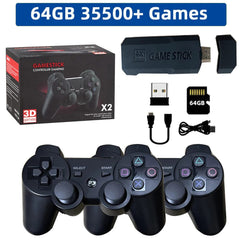 Game Stick GD10 4K HD Output TV Game Stick P3 Rechargeable 2.4G wireless Dual Handle Portable video Game Console For PSP PS1 N64 - SHOWLU FASHION STORE