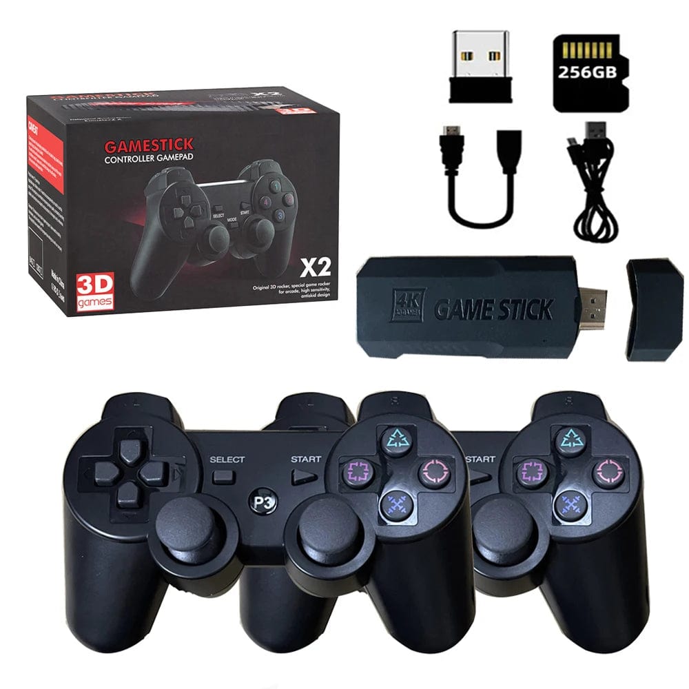 Game Stick GD10 4K HD Output TV Game Stick P3 Rechargeable 2.4G wireless Dual Handle Portable video Game Console For PSP PS1 N64 - SHOWLU FASHION STORE