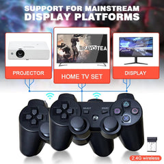 Game Stick GD10 4K HD Output TV Game Stick P3 Rechargeable 2.4G wireless Dual Handle Portable video Game Console For PSP PS1 N64 - SHOWLU FASHION STORE